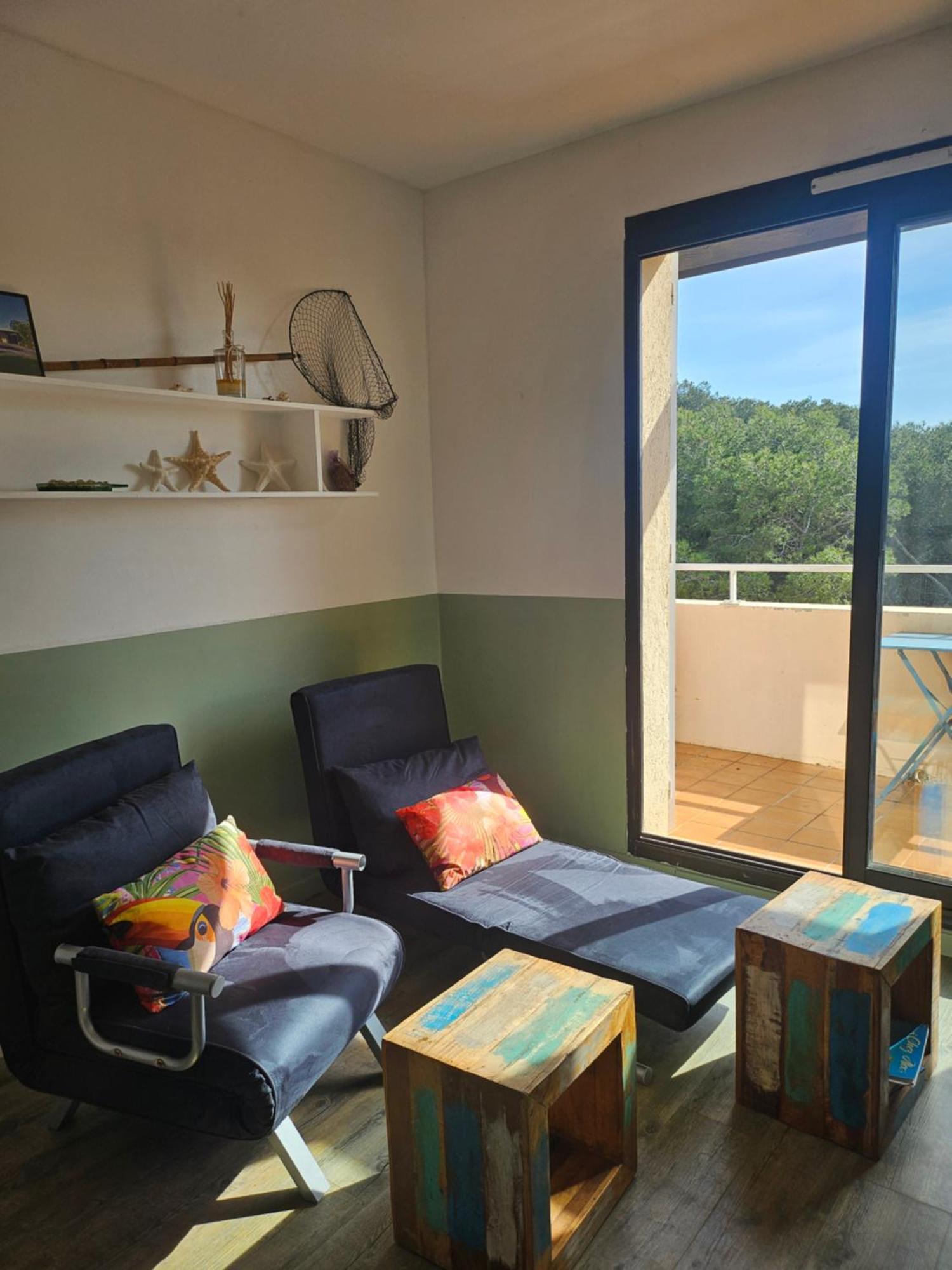 Domaine De La Coudouliere, T2 Climatise Terrasse Vue Mer Sans Vis A Vis Plage A 100M Six-Fours-les-Plages Room photo
